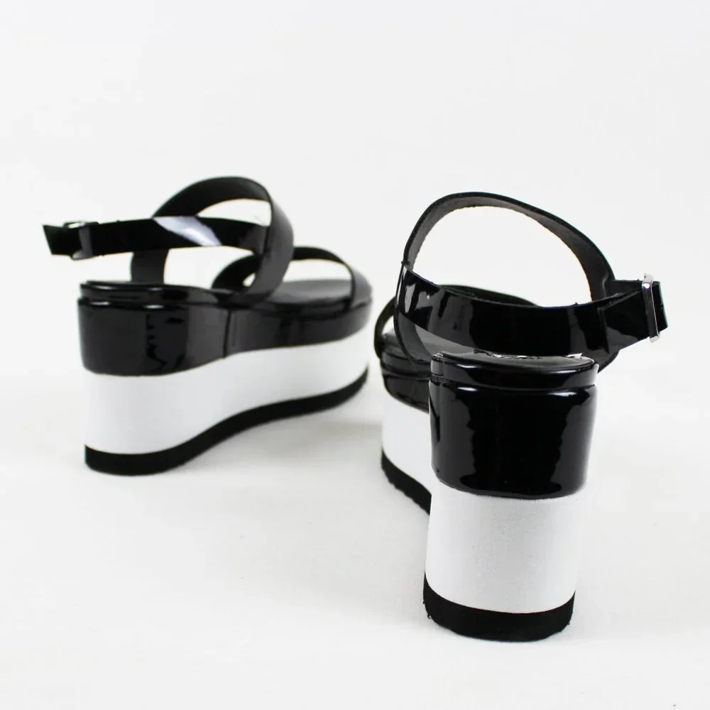 Forever 21 Monochrome Platform Sandals - Picture 6 of 16